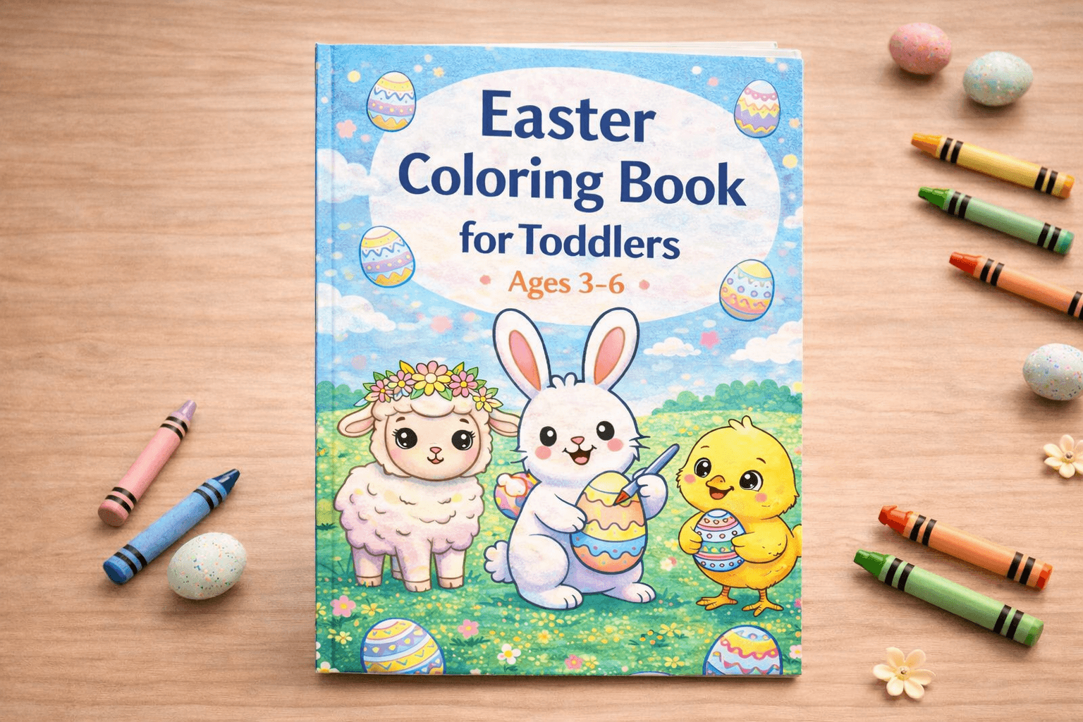 Easter Coloring Book for Toddlers | Printable Ages 3–6
